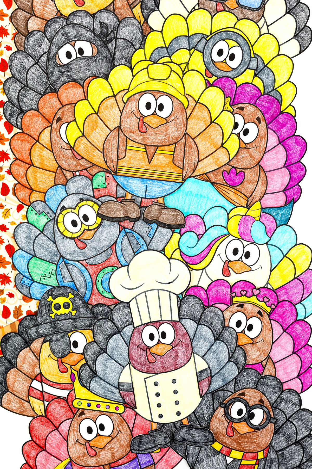 turkey disguise template (free printable) - fireflies and mud pies